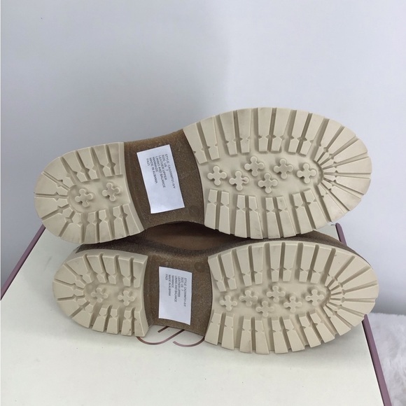 CALIA SAMIE Moc Toe Pull-On Style Suede Leather Boots NWT Tan Winter Size 7 - Picture 12 of 12